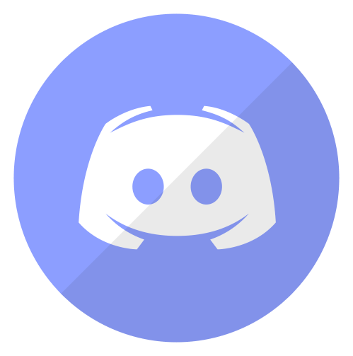 Discord logo, icon version, on a transparent background