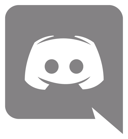 Discord logo, monochrome icon version, on a transparent background