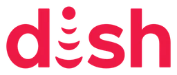 Dish Network Logo, Variante Wortmarke, auf transparentem Hintergrund
