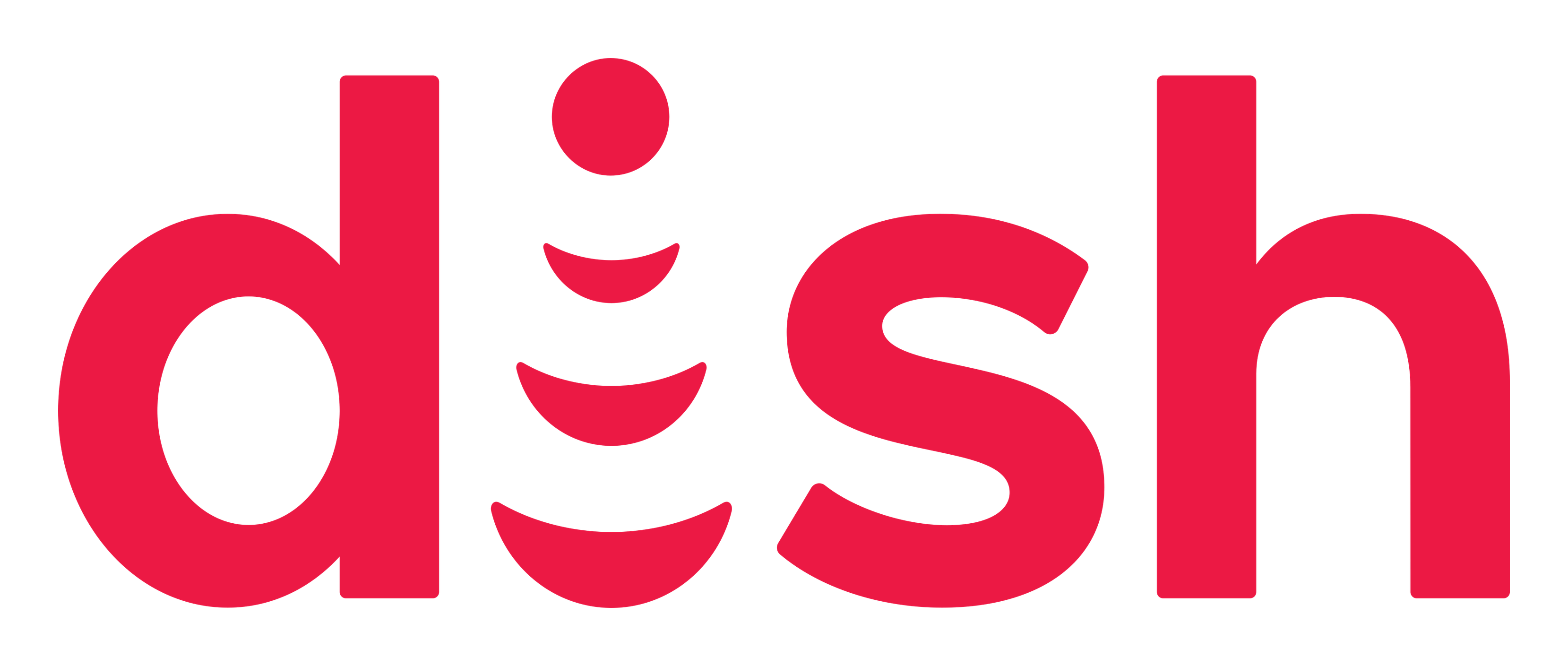Dish Network Logo auf transparentem Hintergrund
