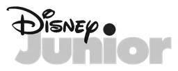 Disney Junior Logo, Variante Wortmarke monochrom, auf transparentem Hintergrund