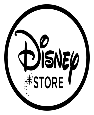 Logo Disney Store, version icône noir, sur fond transparent
