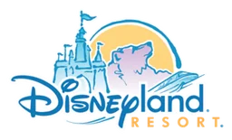 Logo da Disneyland, versão horizontal, em fundo transparente