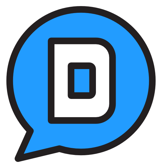 Logo Disqus, version icône, sur fond transparent