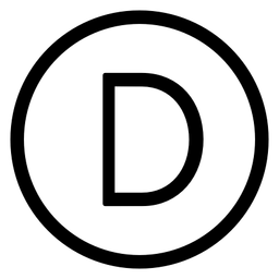 Divi logo, black icon version, on a transparent background