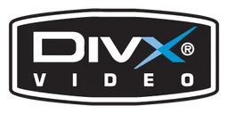 Divx logo, monochrome version, on a transparent background