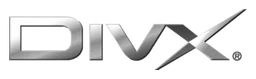 Divx logo, monochrome wordmark version, on a transparent background