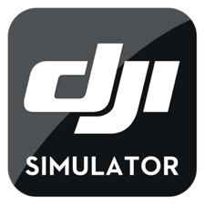 Dji logo, monochrome icon version, on a transparent background