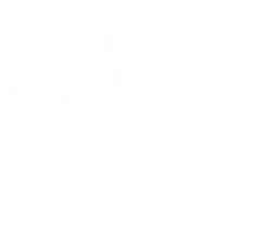 Dji logo, white icon version, on a transparent background