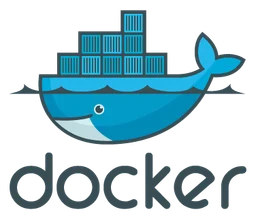 Docker logo, icon version, on a transparent background