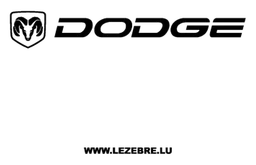Dodge logo, black version, on a transparent background