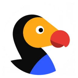 Dodo logo, icon version, on a transparent background