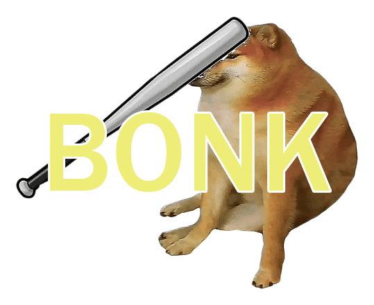 Dogebonk logo on a transparent background