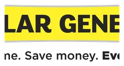 Dollar General logo, horizontal version, on a transparent background