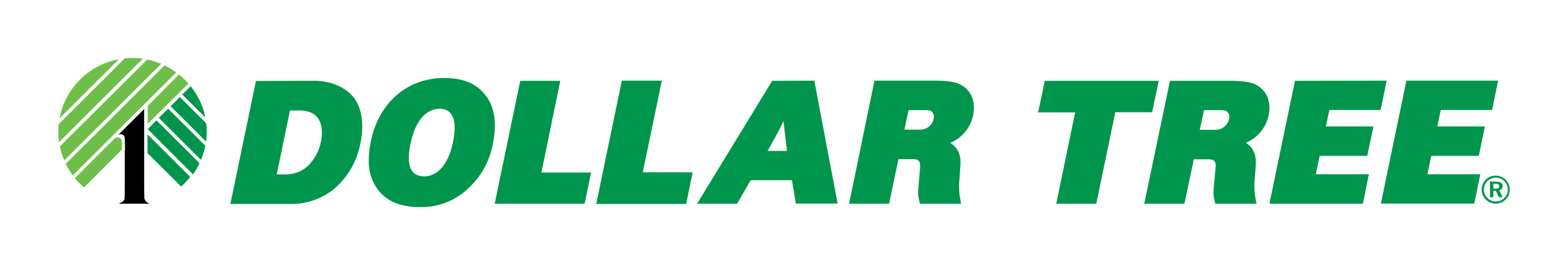 Dollar Tree logo on a transparent background