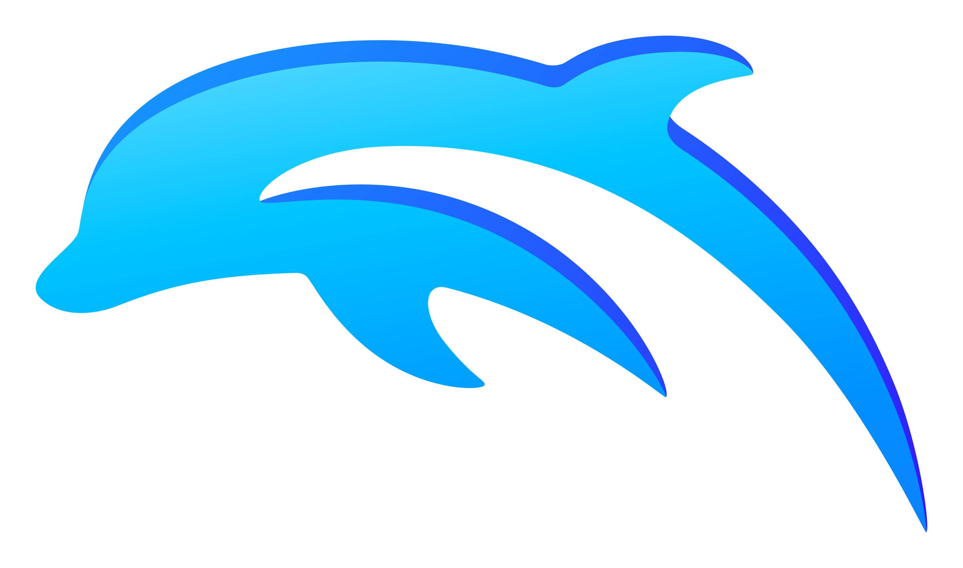Dolphin logo on a transparent background