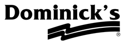 Dominicks logo, black wordmark version, on a transparent background