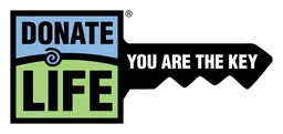 Donate Life logo, horizontal version, on a transparent background
