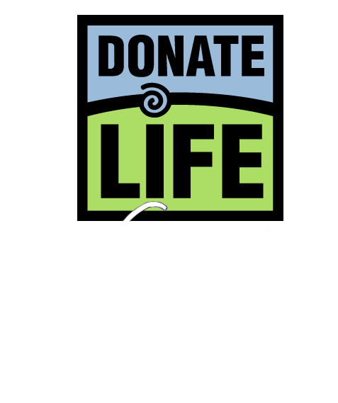 Donate Life logo, icon version, on a transparent background