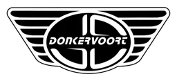 Donkervoort logo, monochrome version, on a transparent background