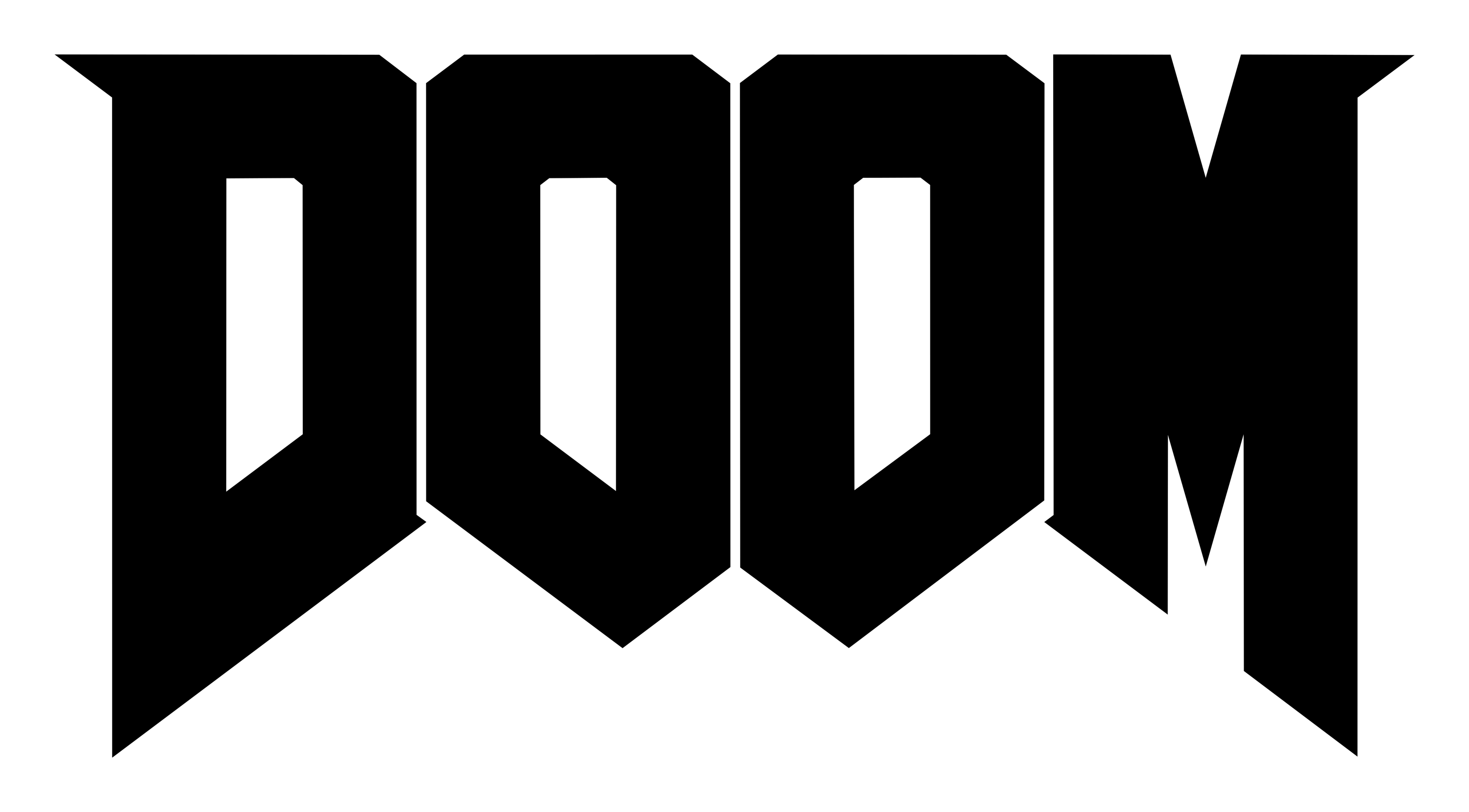 Logo Doom sur fond transparent