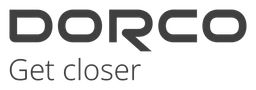Dorco logo, black wordmark version, on a transparent background
