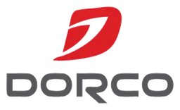 Dorco logo, horizontal version, on a transparent background