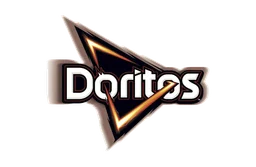 Doritos logo, monochrome version, on a transparent background