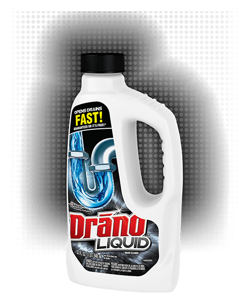 Drano logo, monochrome version, on a transparent background