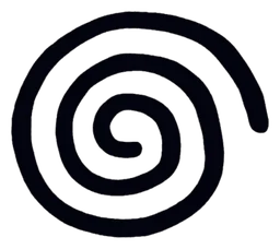 Dreamcast logo, black icon version, on a transparent background