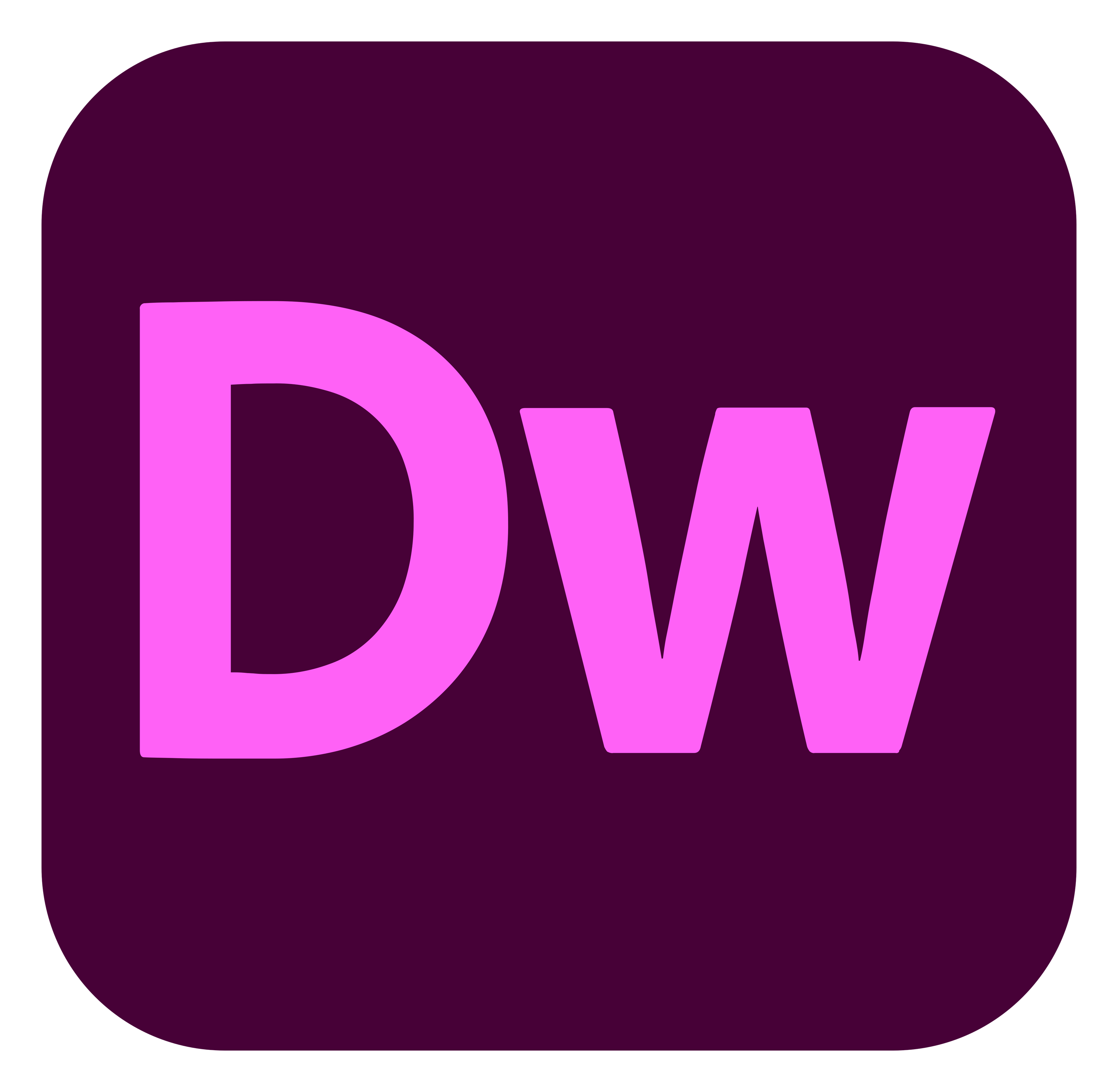 Dreamweaver logo on a transparent background