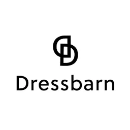 Dressbarn logo, white icon version, on a transparent background