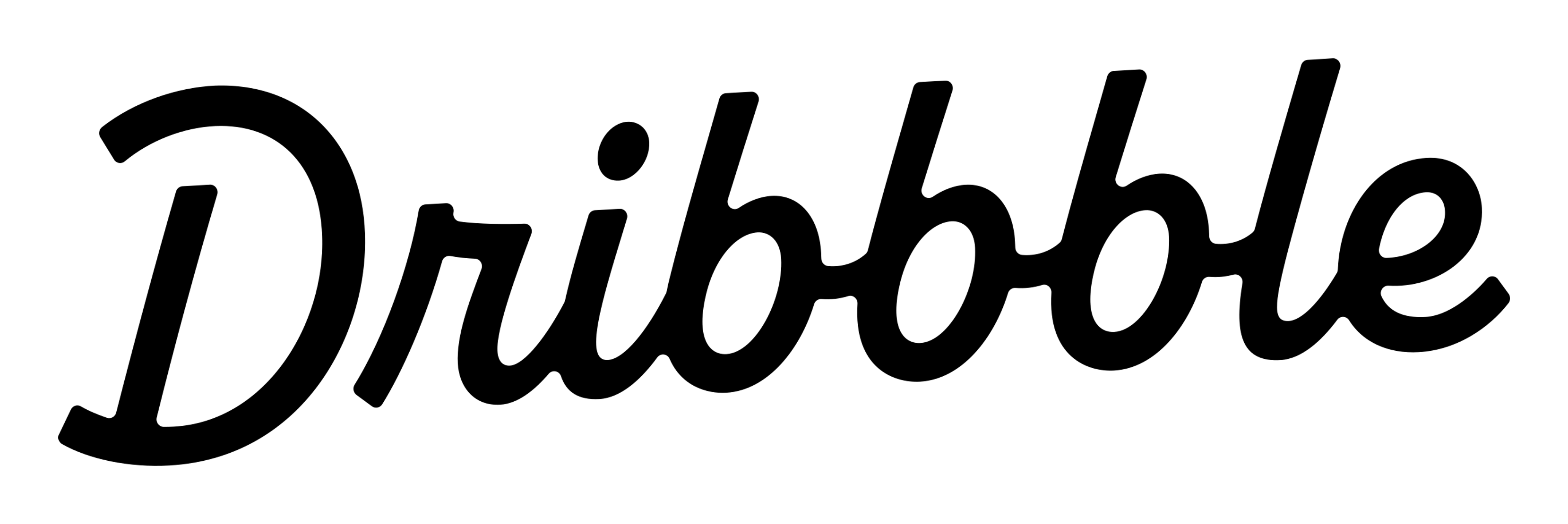 Dribbble logo on a transparent background