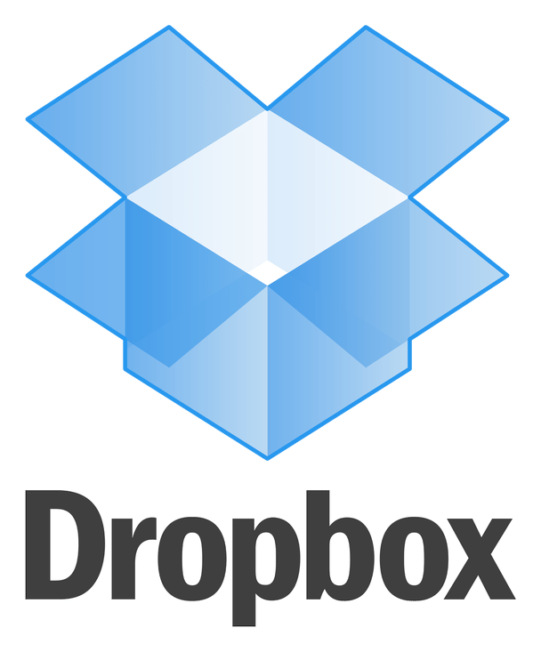 Logo da Dropbox, versão ícone, em fundo transparente