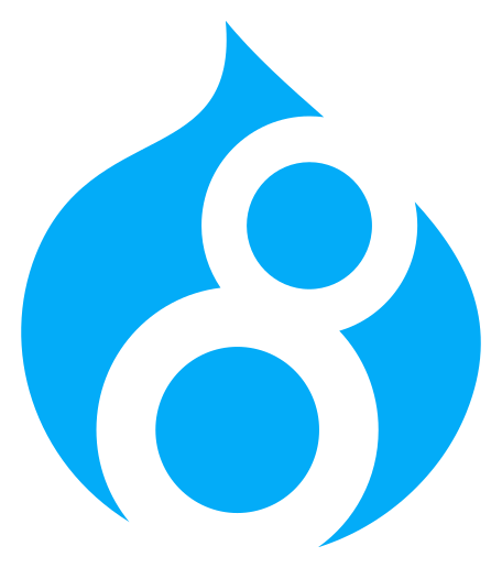 Drupal logo, icon version, on a transparent background