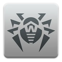 Drweb logo, monochrome icon version, on a transparent background