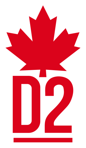 Dsquared logo, horizontal version, on a transparent background