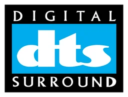 DTS logo, horizontal version, on a transparent background