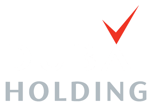 Dubai Holding logo on a transparent background