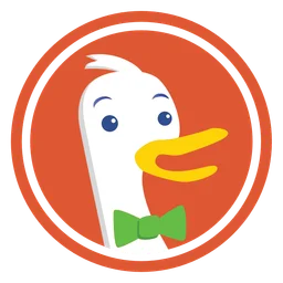 Duckduckgo Logo, Variante Icon, auf transparentem Hintergrund