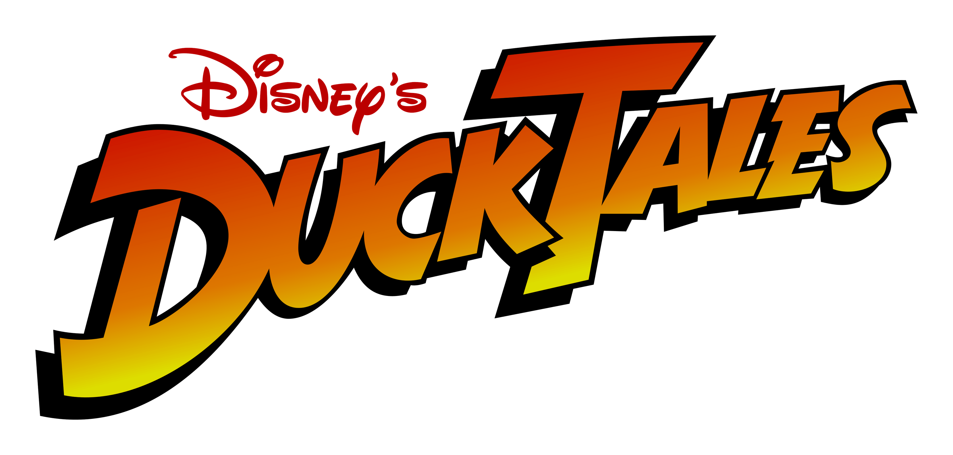 Ducktales Logo auf transparentem Hintergrund