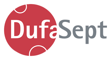 Dufa logo on a transparent background
