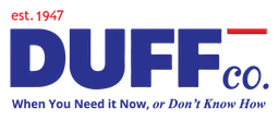 Duff logo, wordmark version, on a transparent background