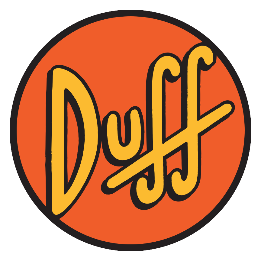 Duff logo on a transparent background