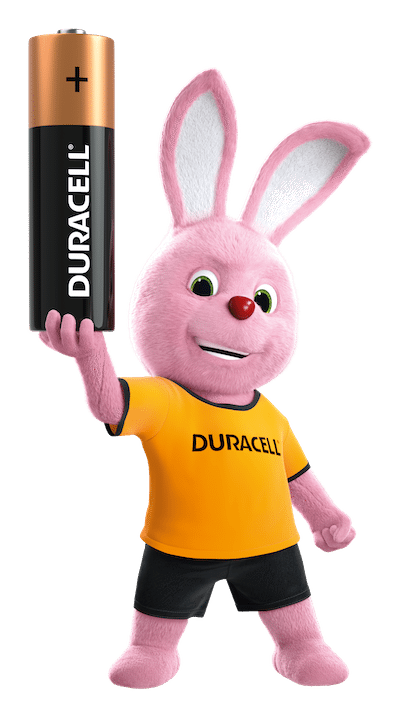 Duracell logo, horizontal version, on a transparent background