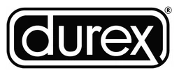 Durex logo, monochrome wordmark version, on a transparent background