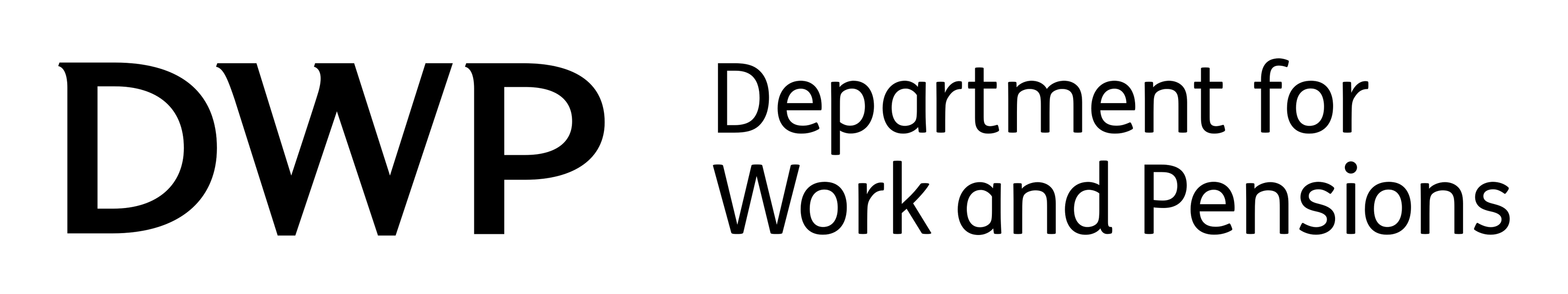DWP logo on a transparent background