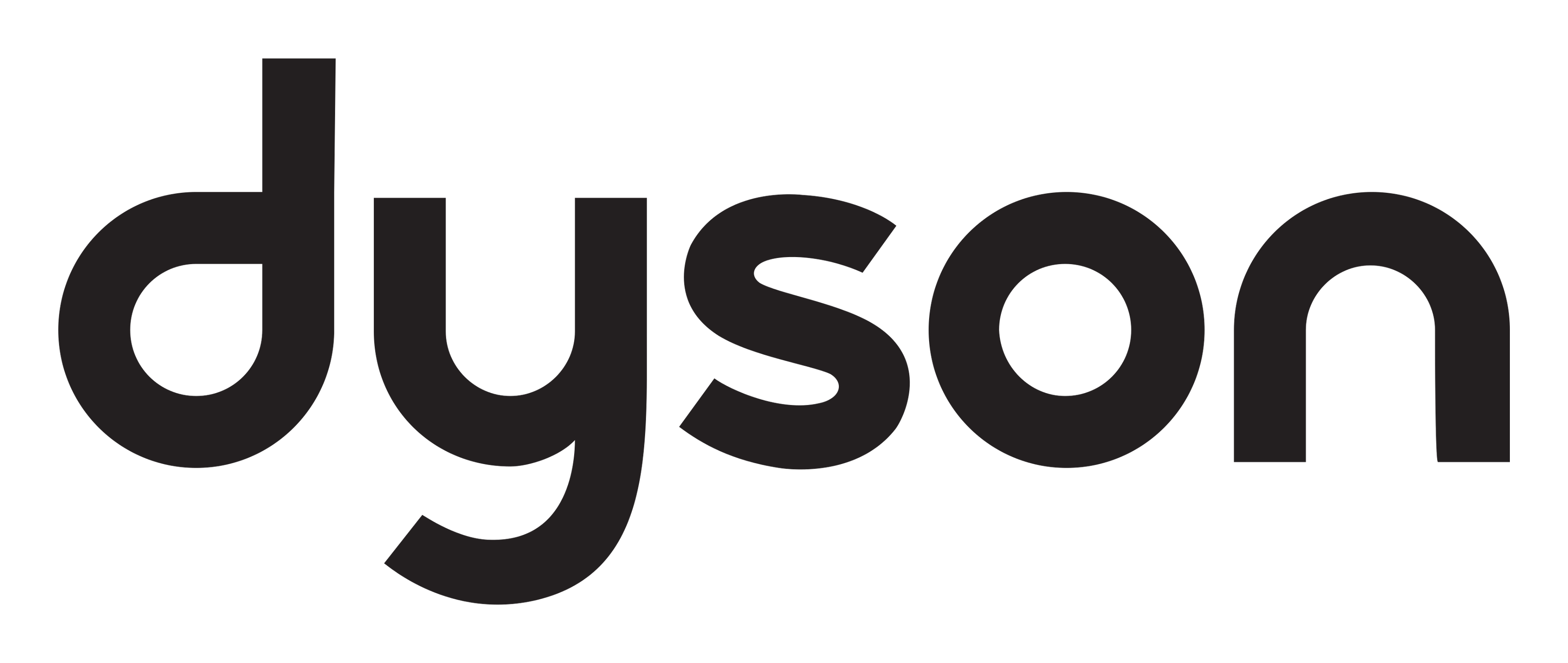 Dyson Logo auf transparentem Hintergrund