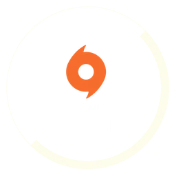 Ea Origin logo, icon version, on a transparent background