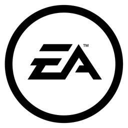 EA logo, black icon version, on a transparent background